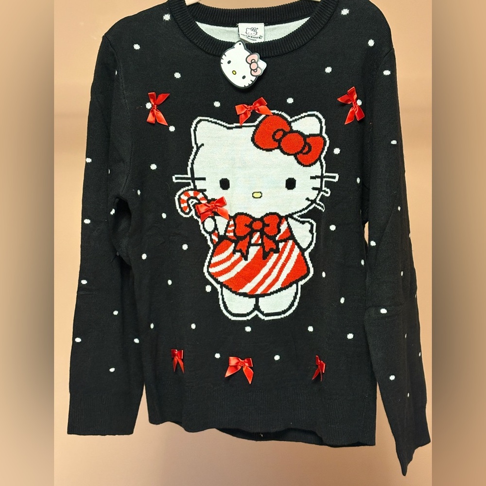 Sanrio Black Sweater with Red Accents